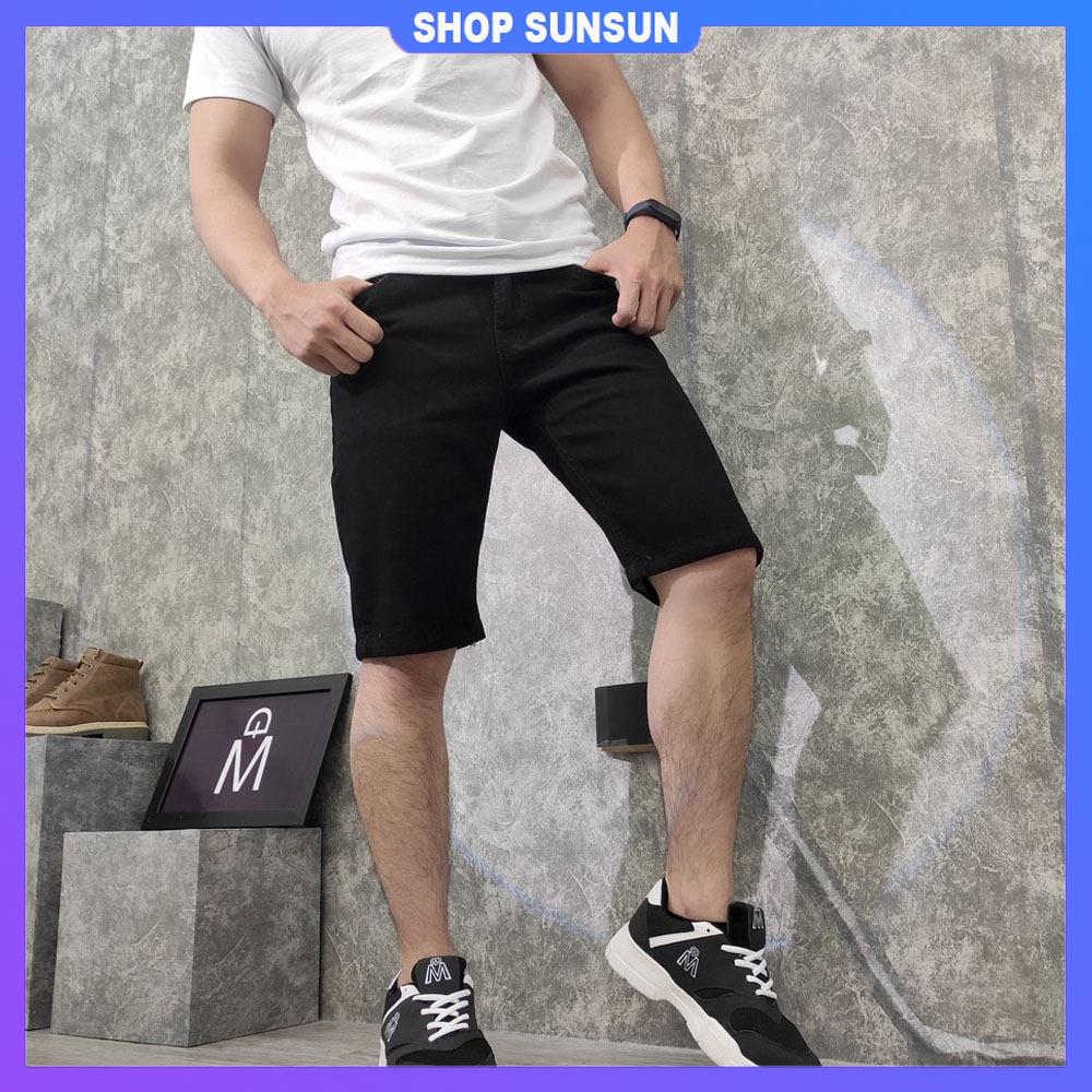 [HCM]Quần short jean nam SS169 vải dày đẹp hàng bán shop SUNSUN chuyên quần ngố nam quần lửng nam