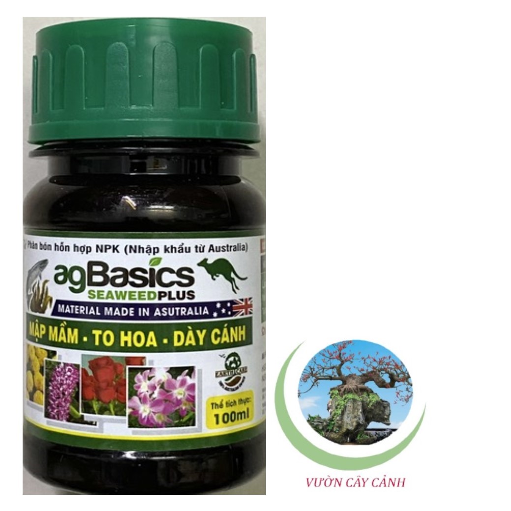 Phân bón hỗn hợp npk agbasics seaweedplus - #042a# 100ml