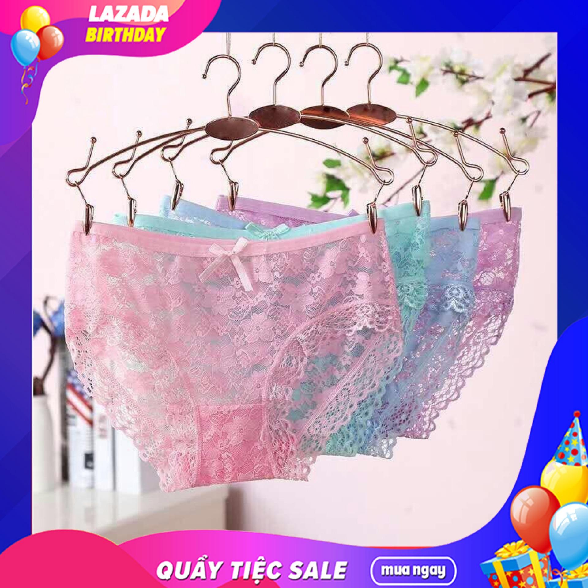 COMBO 08 Quần Lót Ren Thoáng Mát, Siêu Mềm Mịn, Rẻ Đẹp, Sexy