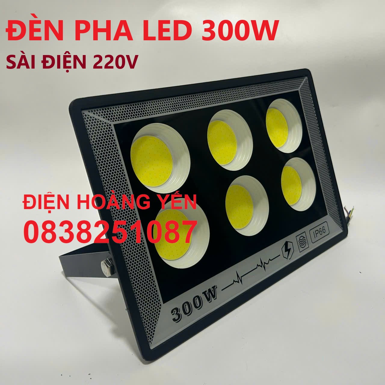 Đèn led pha 200w 300w ngoài trời, ip66 chống thấm đèn hắt sân vườn siêu sáng, 220v