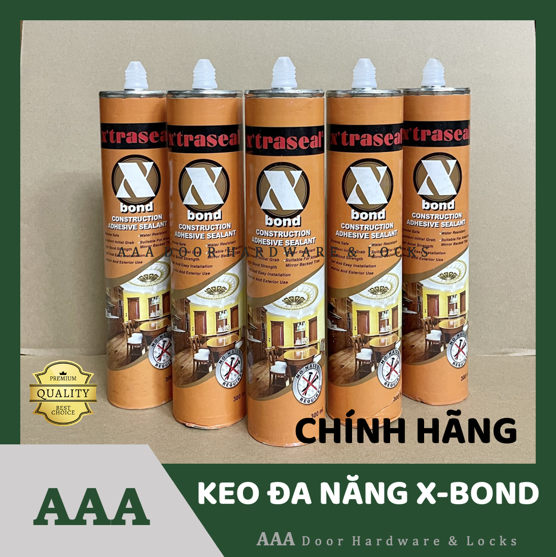 Keo silicone dán gỗ, dán alu nhôm x-bond