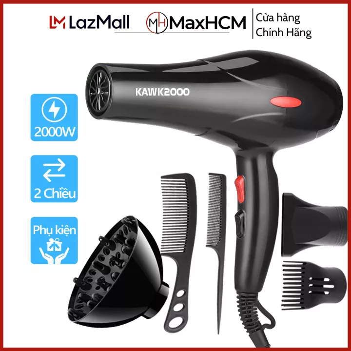 [Tặng 5 món] Máy Sấy Tóc Công Suất Lớn - Giá Máy Sấy Tóc - Máy Sấy Tóc Nóng Lạnh Nào Tốt - Sấy Tóc 2 Chiều, Công Suất 2000W Làm Khô Dễ Dàng Tạo Kiểu, Tích Hợp Công Nghệ Bảo Vệ Tóc