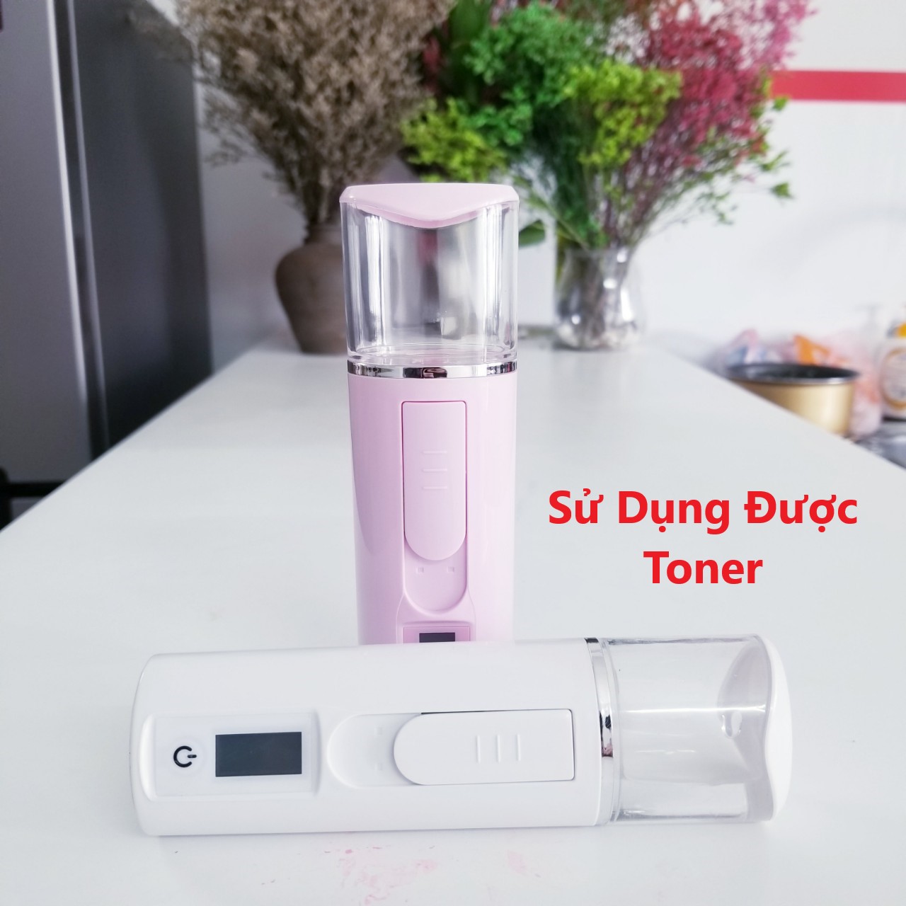 Máy Phun Sương Mini - Đo Độ Ẩm Của Da - Kiêm Sạc Dự Phòng Công Nghệ Nano
