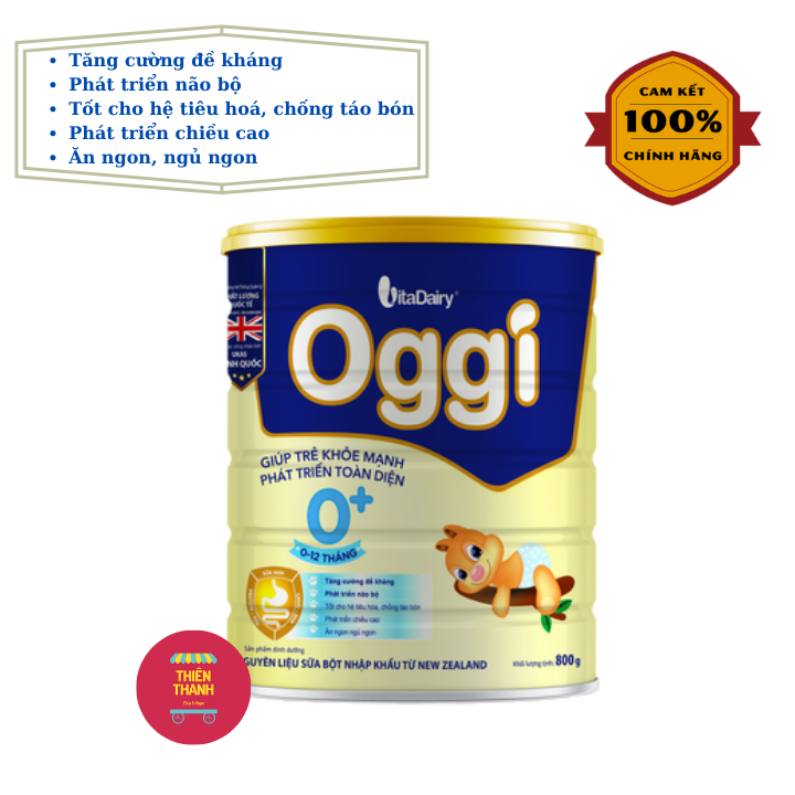 Sữa bột oggi 0+ 800g