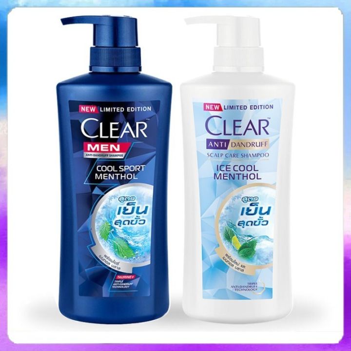 Combo 2 chai dầu gội clear men 4500ml và clear bạc hà 450ml thái lan chính hãng