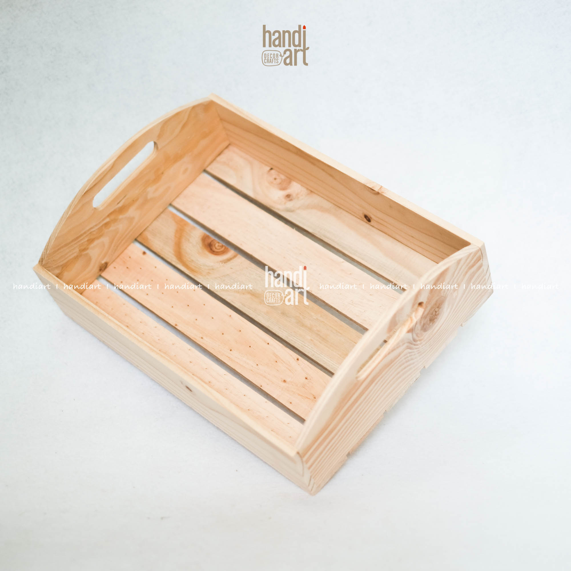 Khay gỗ tay nắm đựng đồ dùng, Khay gỗ gói quà