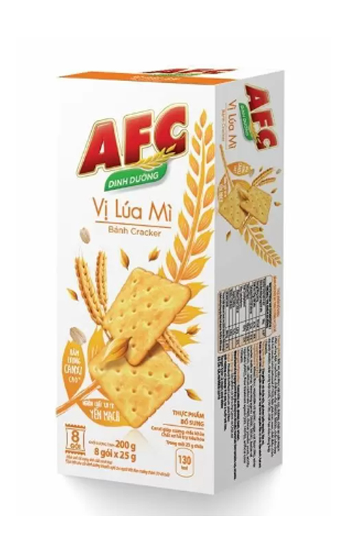 Bánh AFC Vị Lúa Mì - Hộp 193g(Loại mới )