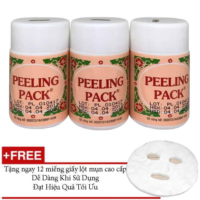 Combo 3 Gel Lột Mụn PEELING PACK Gamma 60g