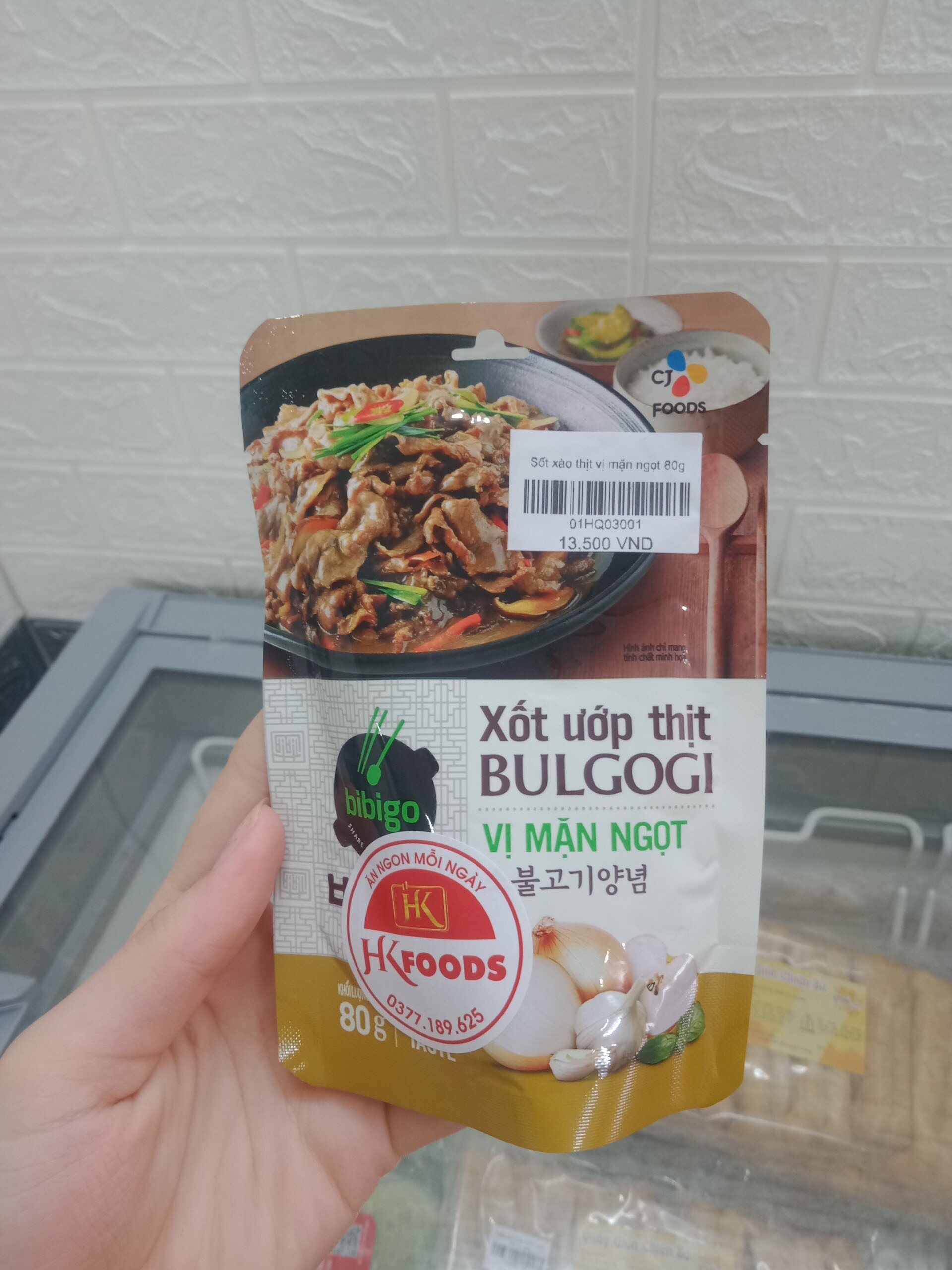 Sốt xào thịt vị mặn ngọt 80g