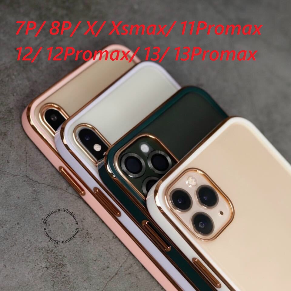 Ốp dẻo viền vuông iphone 7p/8p/ x/ xsmax/11promax/ 12promax cực đẹp