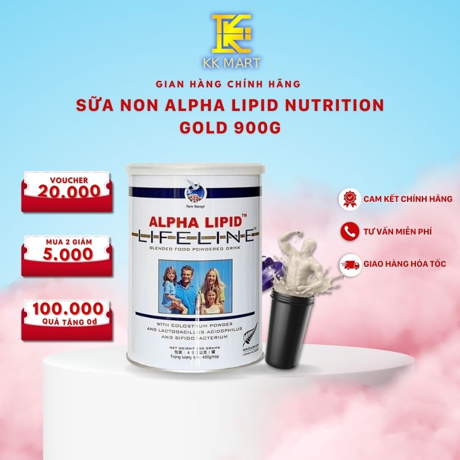 K&K Sữa Non Alpha Lipid Lifeline 450g Nhập Khẩu Chính Hãng Date T4 2025
