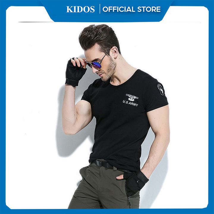 Áo phông nam phong cách lính mỹ hàng xịn nhập khẩu cao cấp thương hiệu US ARMY kiểu dáng ôm sát năng động cá tính chất vải thấm hút thoáng mát