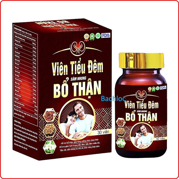 Viên Tiểu Đêm Sâm Nhung Bổ Thận – Giúp Bổ Thận, Giảm Tiểu Đêm, Tiểu Rắt, Tiểu Không Tự Chủ