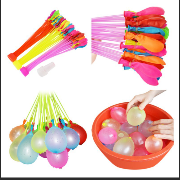 Bộ 111 quả bong bóng nước 3 chùm- Bóng nước cho bé