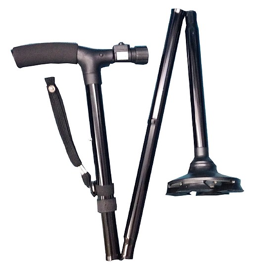 Gậy trusty cho người già gấp gọn Gậy trusty có đèn pin cho người già - gãy xương chân - béo phì Gậy cho người già