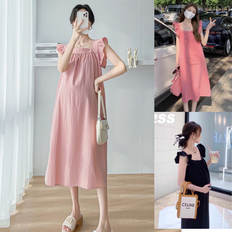 Đầm bầu tiểu thư váy bầu dáng dài phù hợp nhiều dịp