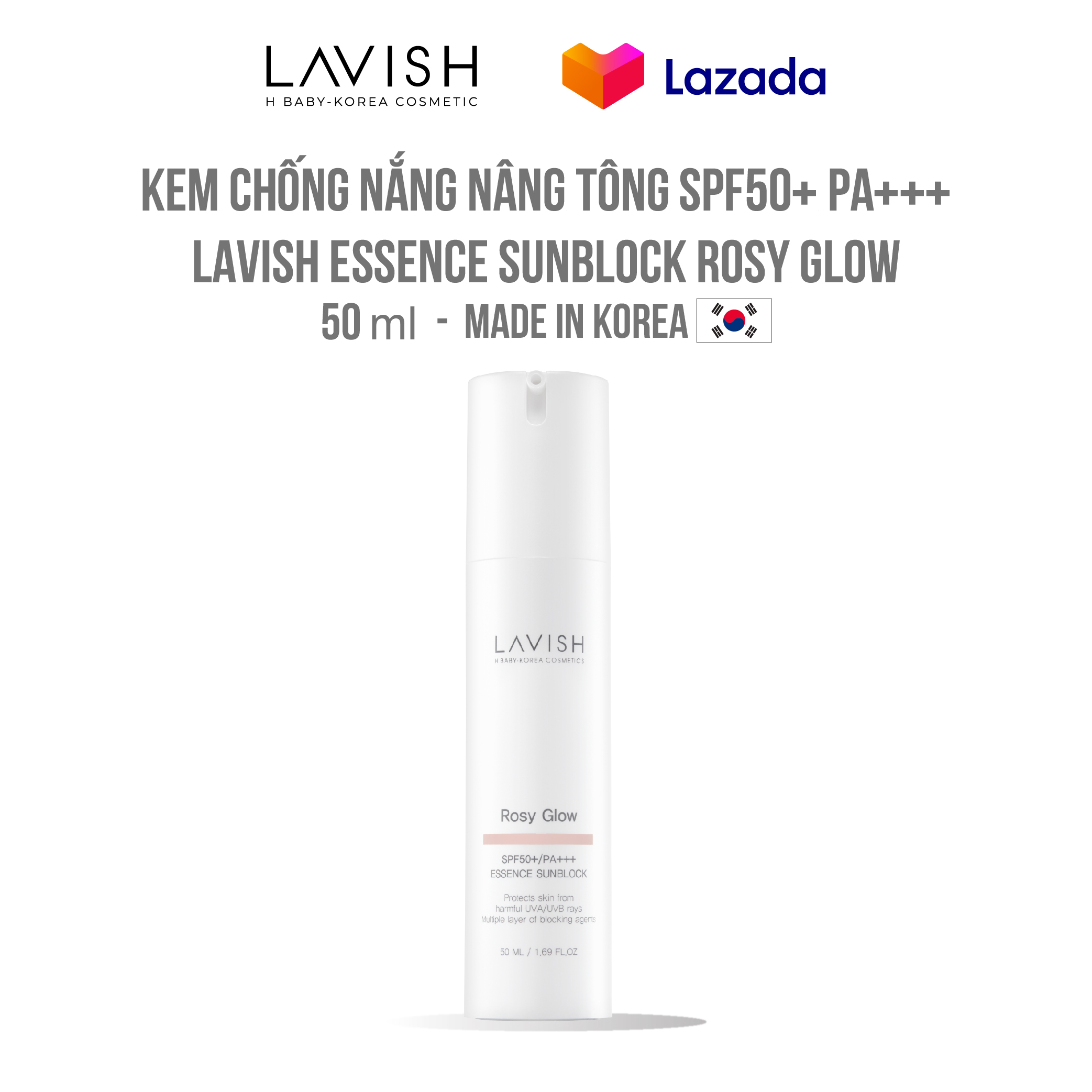 Kem Chống Nắng Nâng Tông SPF50+ PA+++ Essence Sunblock Rosy Glow