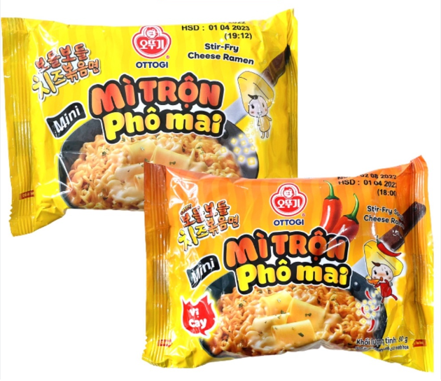 Mì trộn phô mai hàn quốc ottogi ngon tuyệt
