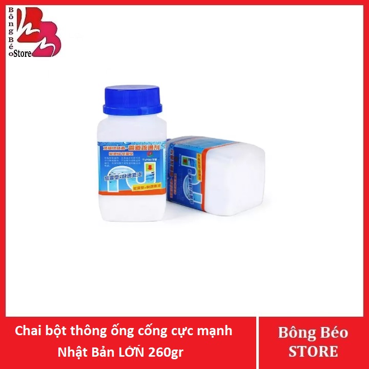 Chai bột thông ống cống cực mạnh Nhật Bản LỚN 260gr