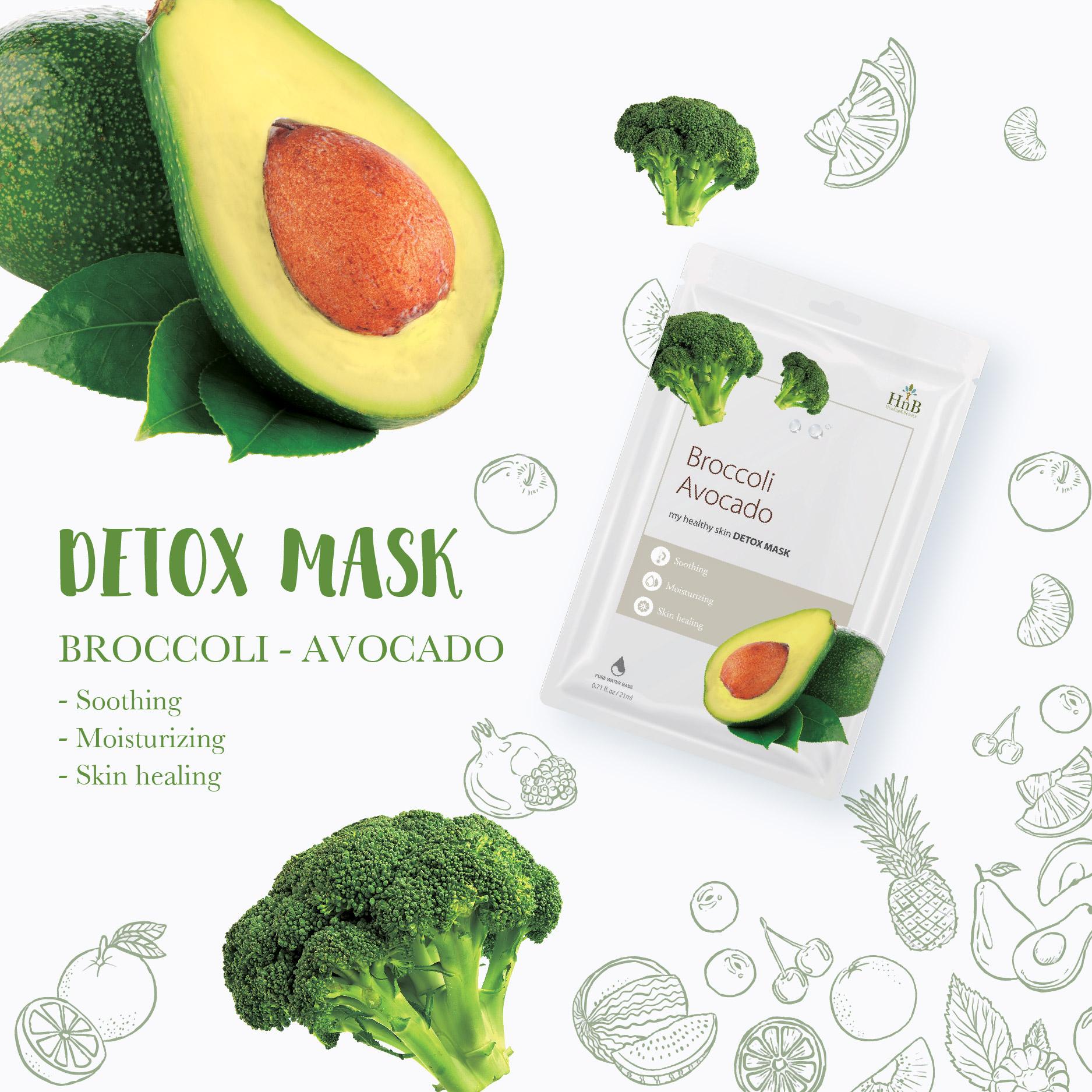 Mặt Nạ Dưỡng Da Bông Cải Xanh & Bơ Tươi