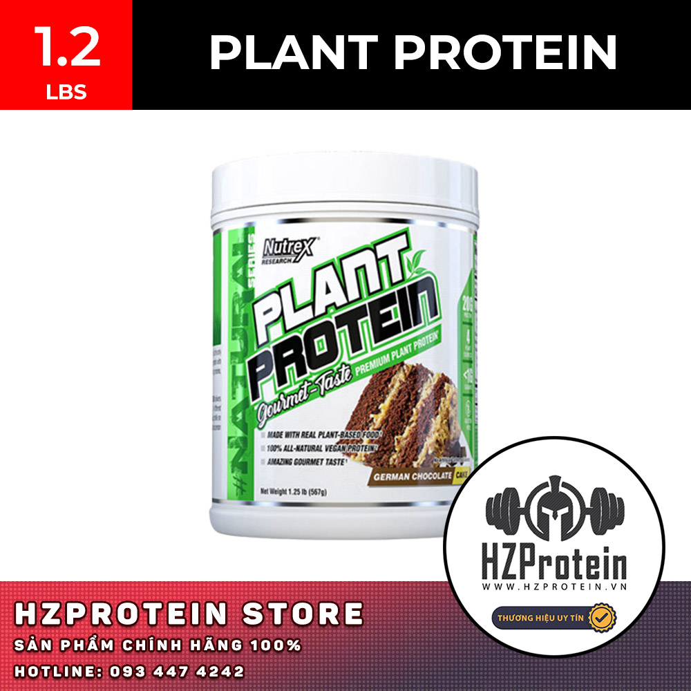 Nutrex Plant Protein - Bột Protein Thực Vật Cao Cấp, 100% Dựa Trên Thực Vật, 1.2 lbs