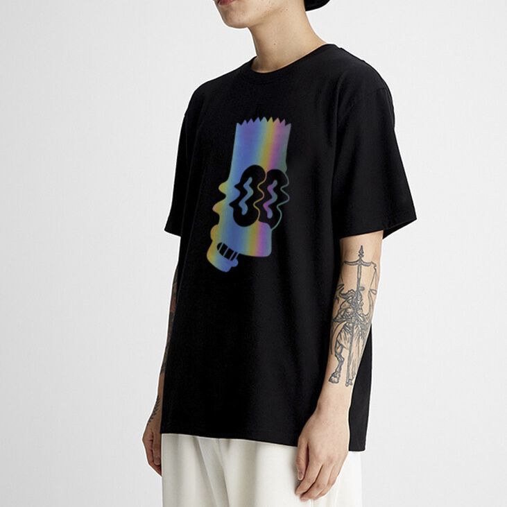 Áo thun Phản Quang Hình Bart Simpson Áo Thun Tay lỡ unisex form rộng super phong cách vải dày mịn TATO Clothing.