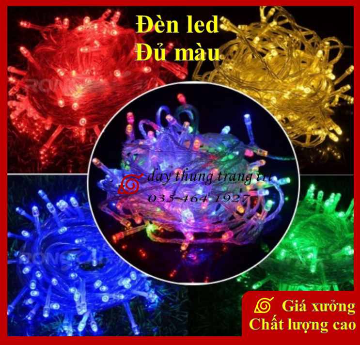 Dây đèn led mini, dây đèn led, đèn led trang trí, dài 4.5m, bóng có chớp tắt, làm trang trí, decor, handmade, trang trí tết, noel
