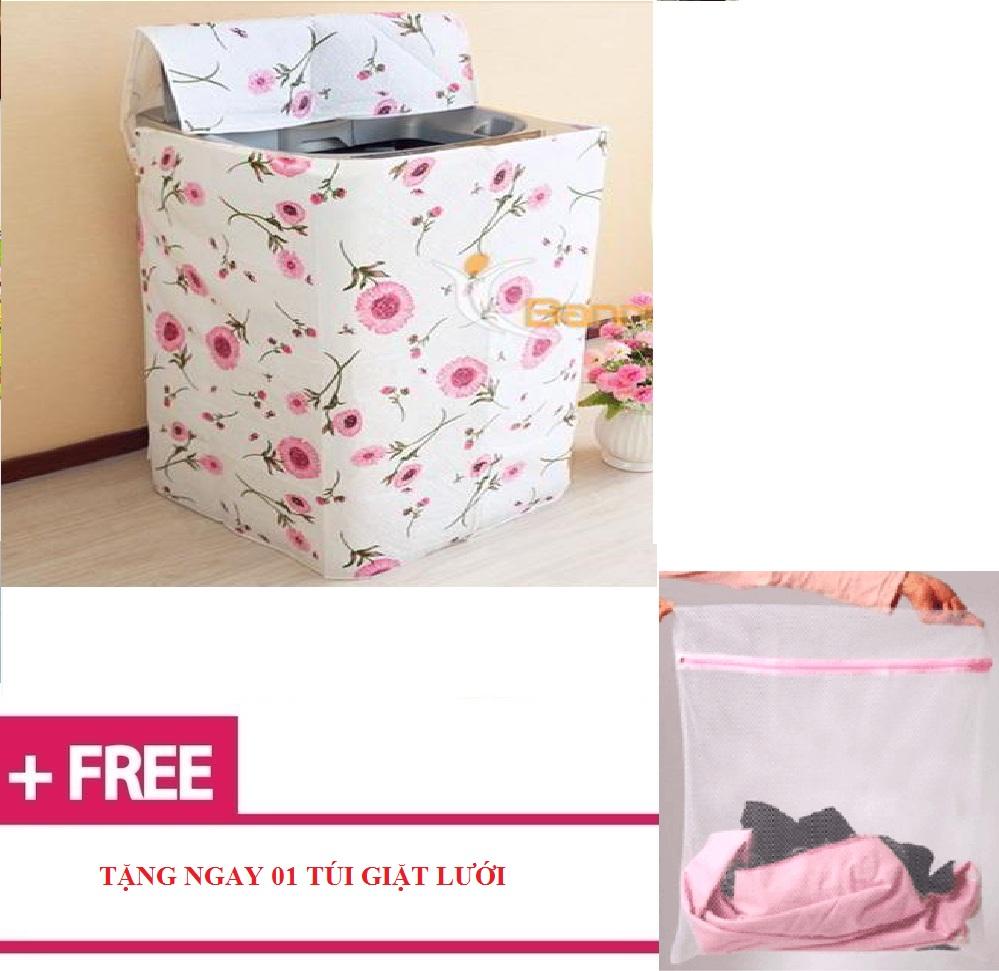 Vỏ bọc máy giặt, áo trùm máy giặt 6190cm Tặng 01 túi giặt lưới, vo boc may giat, ao trum may giat