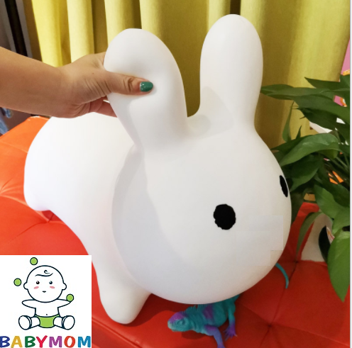 Đồ chơi thú nhún Thỏ Trắng {hàng cao cấp loại 1} không mùi cao su bé thỏa sức nhún nhảy bé thích mê, tăng cường vận động