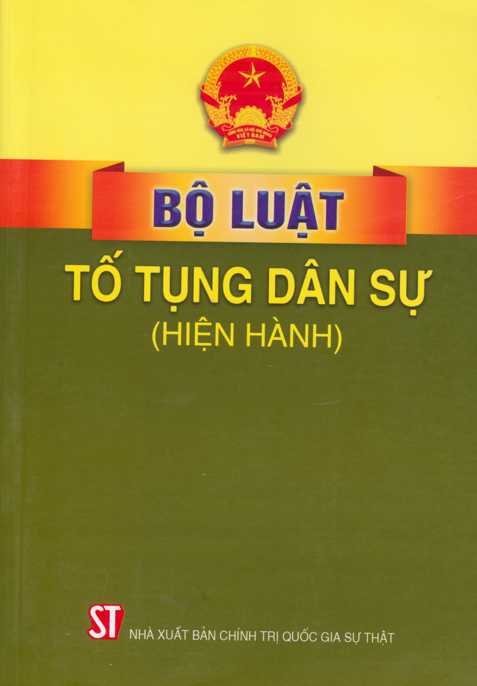 Bộ Luật Tố Tụng Dân Sự (Hiện Hành) (Sửa Đổi, Bổ Sung Năm 2019)