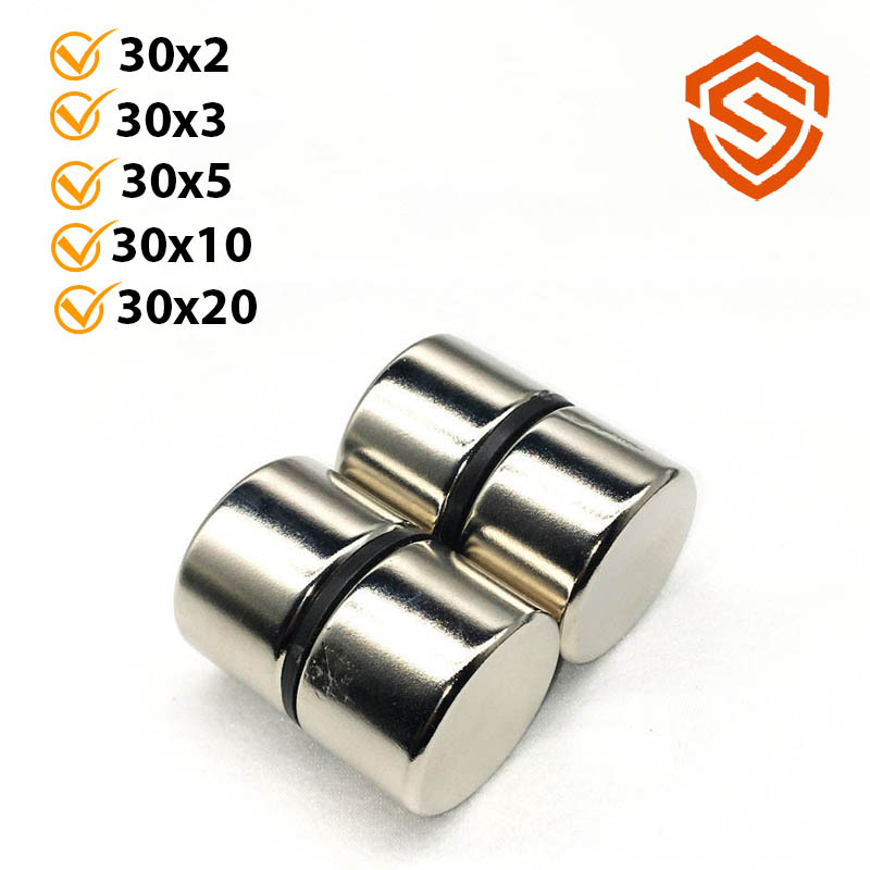 Nam châm viên tròn 30x2/3/5/10/20mm loại nam châm đất hiếm