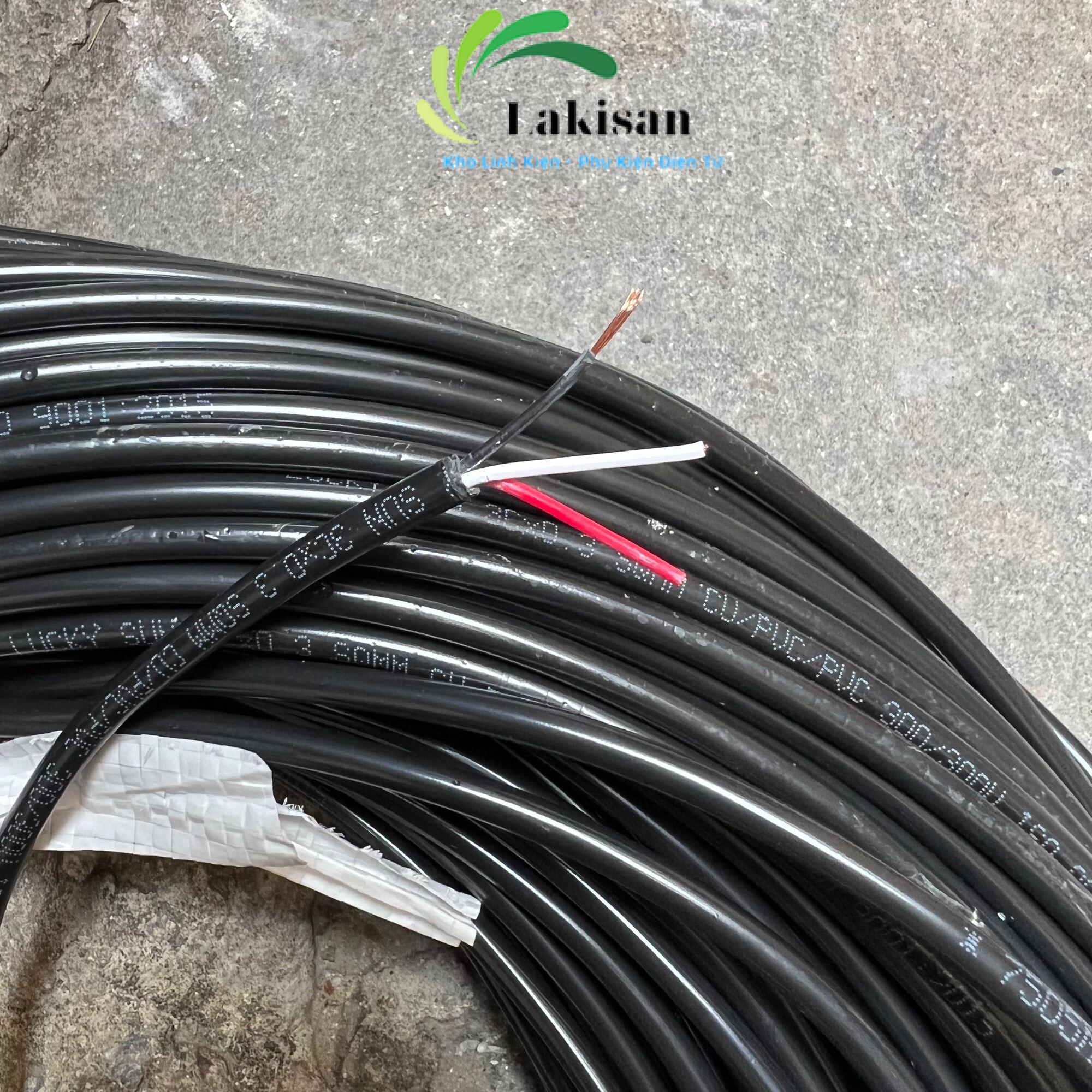 Dây điện 3 lõi 0.3mm2 3cx0.3mm2 màu đen - 100 mét