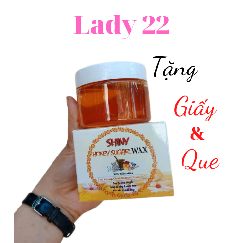Wax lông Shiny ,tấy lông sáp wax triệt lông nách mật ong Shiny , wax lông hủ 250gr LADY22 LD012