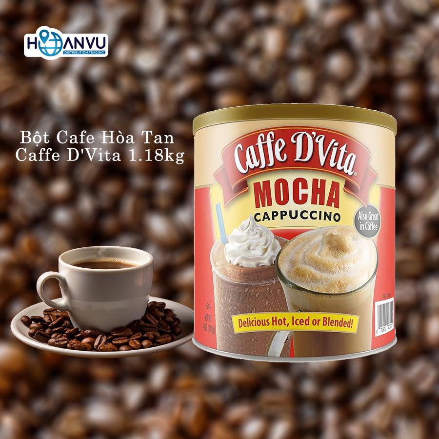 Bột Cafe Hòa Tan Caffe D'Vita Instant Mocha Cappuccino (1.8kg)