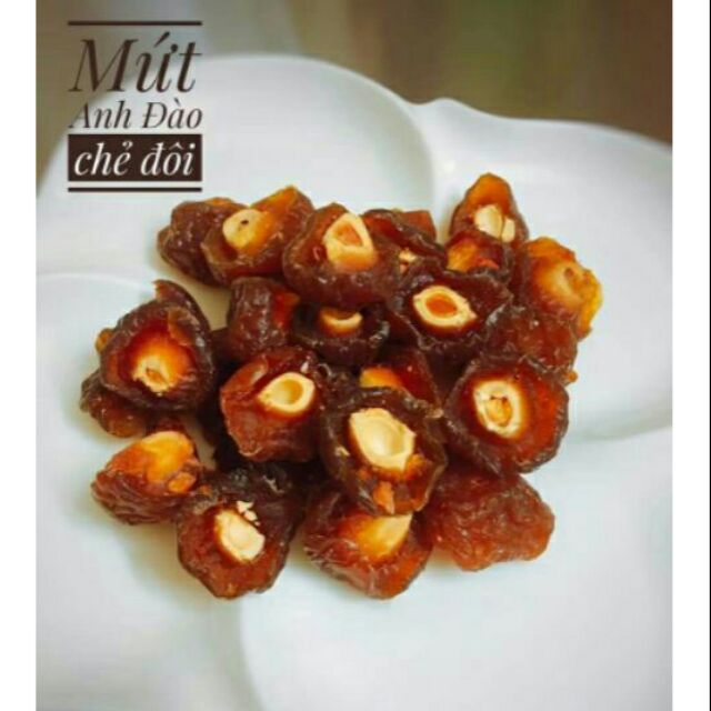 Anh Đào sấy dẻo, ô mai Đào sấy dẻo cực ngon 500gr