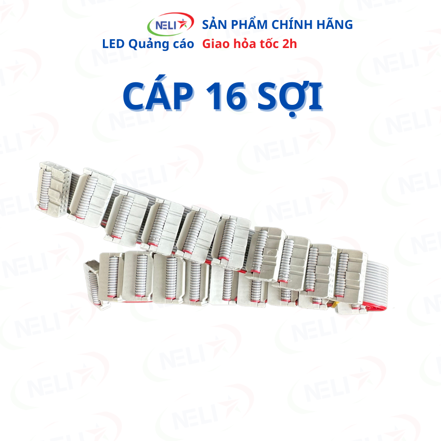 Dây cáp tín hiệu led ma trận 16 sợi bấm sẵn 20/40/50/60/70/80/90cm