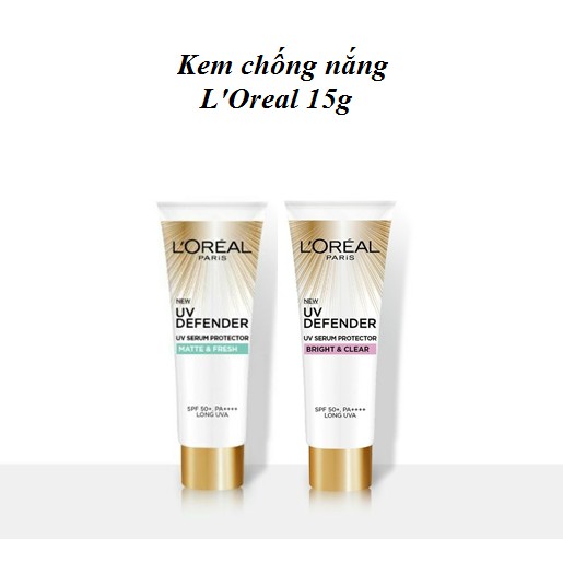 Kem chống nắng Loreal 15ml (Mẫu mới)