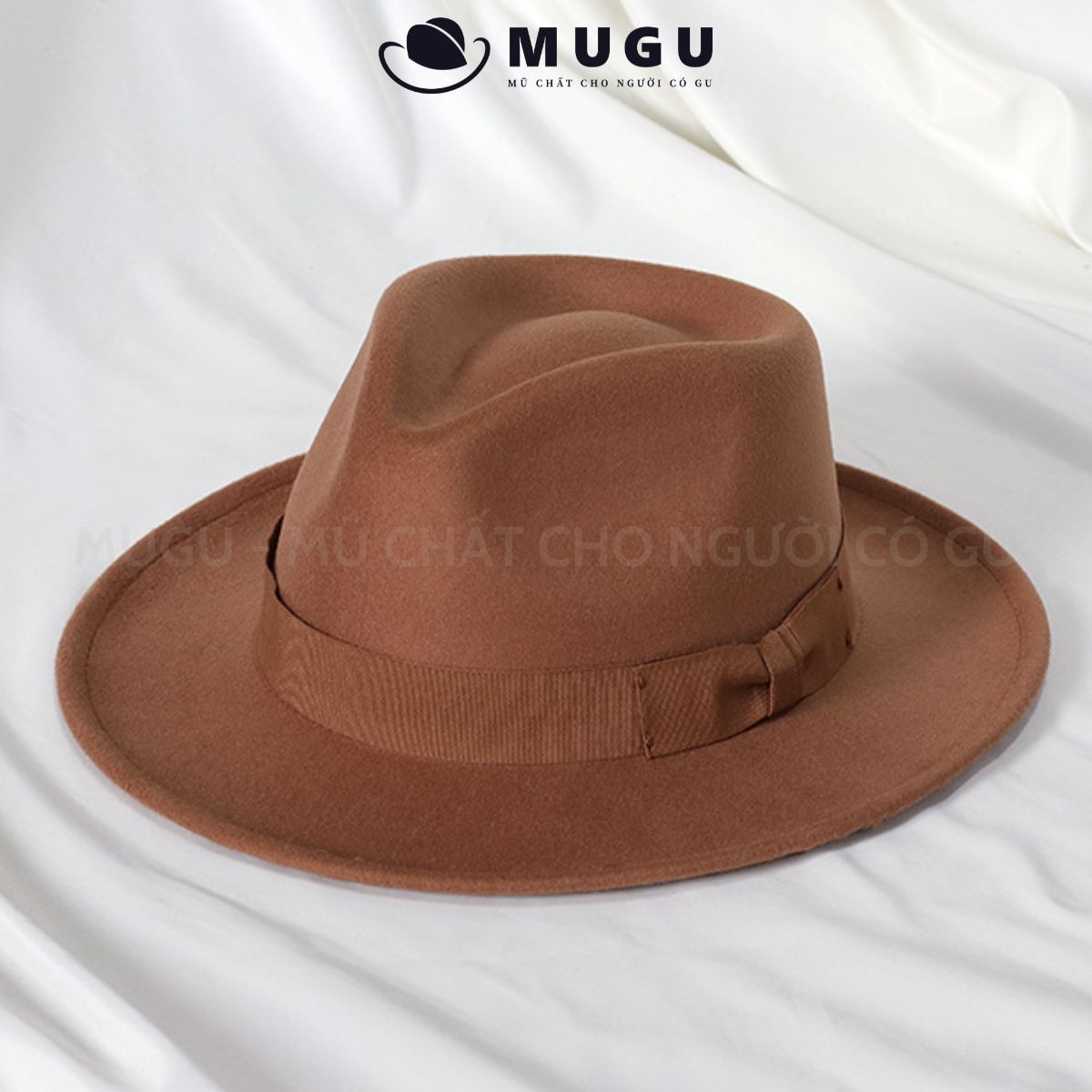 Mũ Phớt Nam Cổ Điển FN30 - Mũ Fedora Vành Rộng Phong Cách Cổ Điển và Họa Tiết Vintage | MUGU