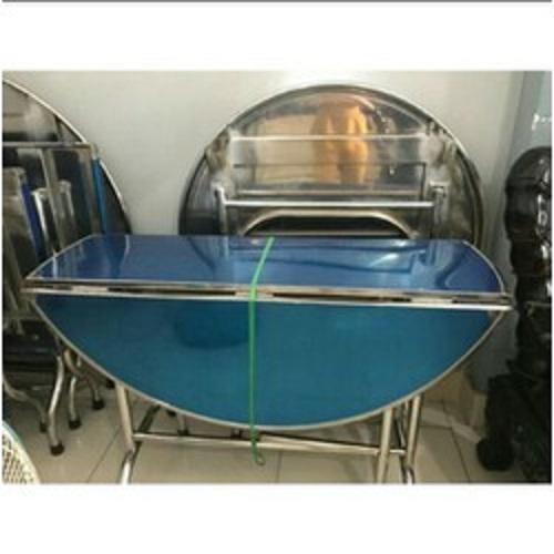 [HCM]bàn inox xếp 3 lá đk 1m20 dày 1ly  cao cấp