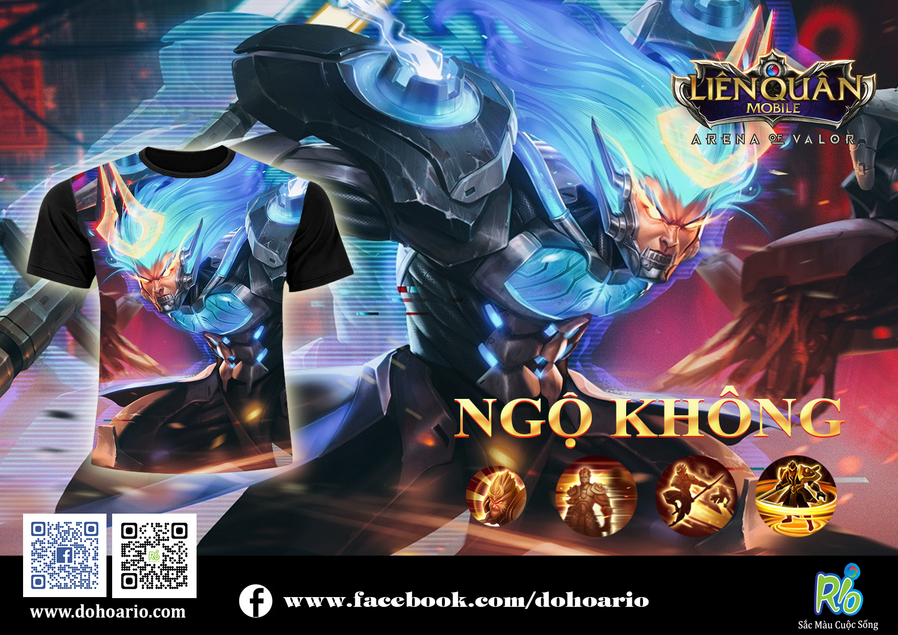 Áo thun liên quân Rio - Ngộ Không