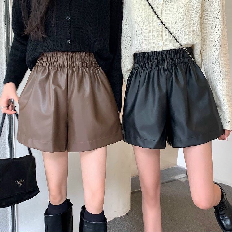 Quần short da cạo chun bản to hot hit, quần short da nữ cực chất