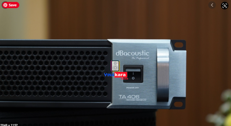 Đẩy dBacoustic TA406 - 4 Kênh 600W/1 kênh công suất lớn đánh được 4 đôi loa 40 âm thanh lực + tặng 2 dây canon cao cấp