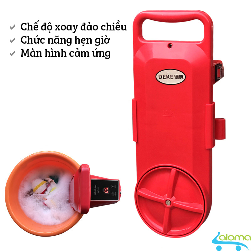 Máy giặt mini tại xô DEKE GT-16AC có hẹn giờ và đảo chiều xoáy cực mạnh cho sinh viên và em bé