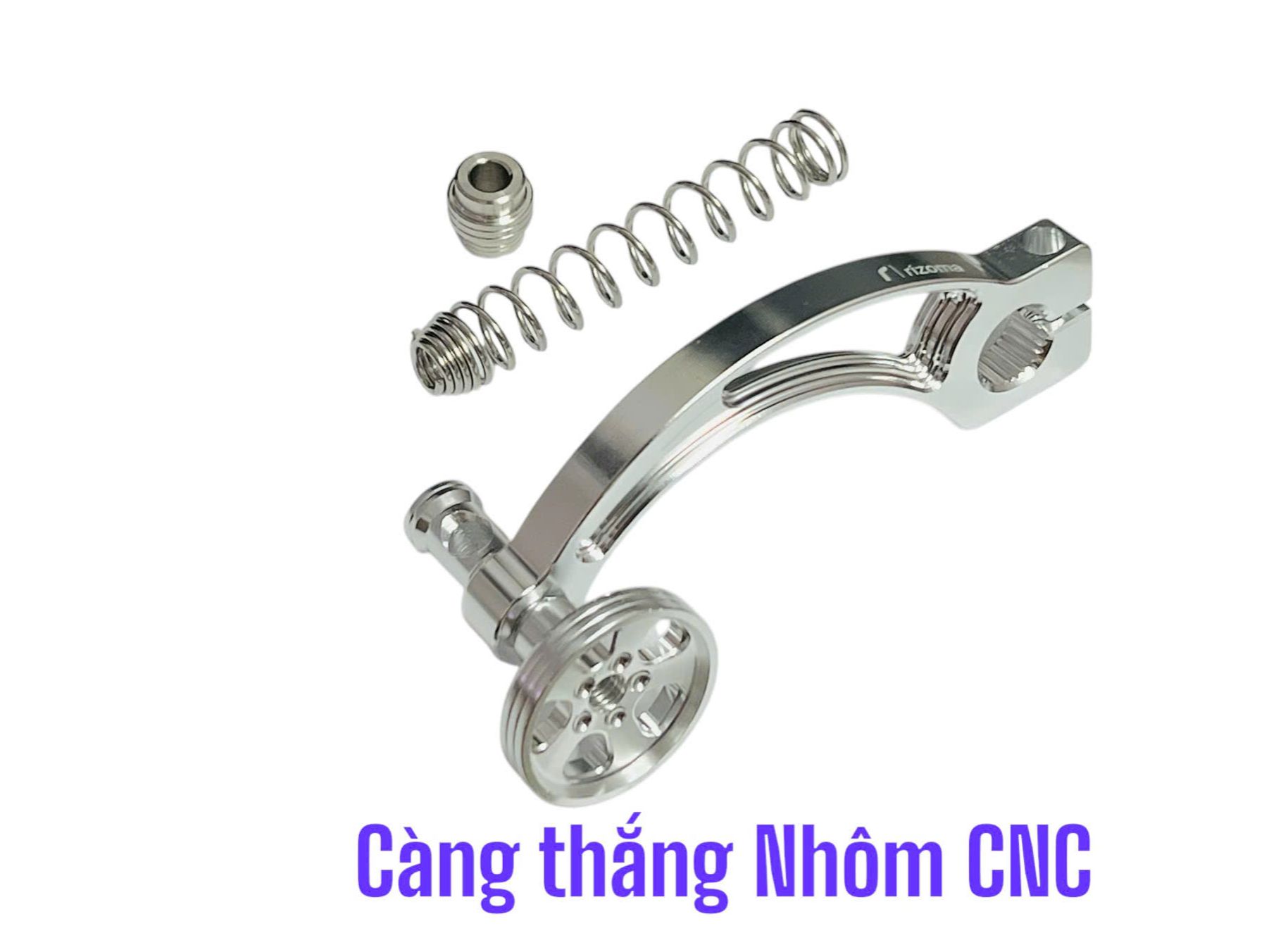 Càng thắng nhôm CNC nguyên khối, kèm lò xo inox - gắn wave/ dream - Dễ lắp đặt