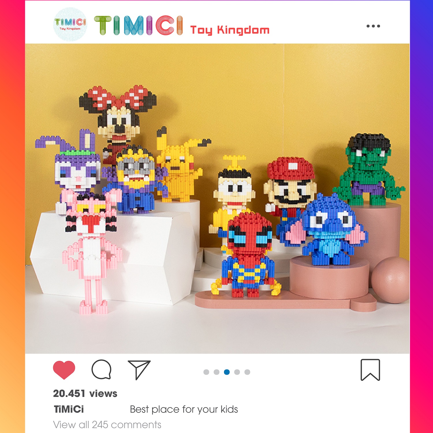 Đồ chơi Xếp HÌnh Cute lắp ráp mô hình 3D MAGIC BLOCK độc đáo cho bé phát triển trí thông minh