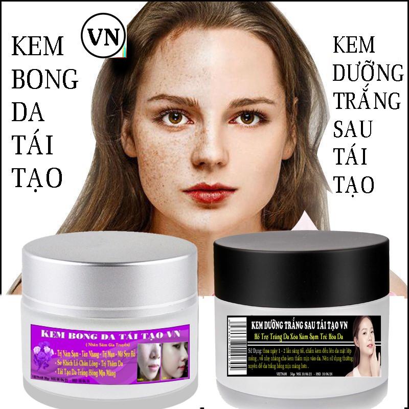 Combo kem bong da tái tạo & kem dưỡng trắng sau bong vn