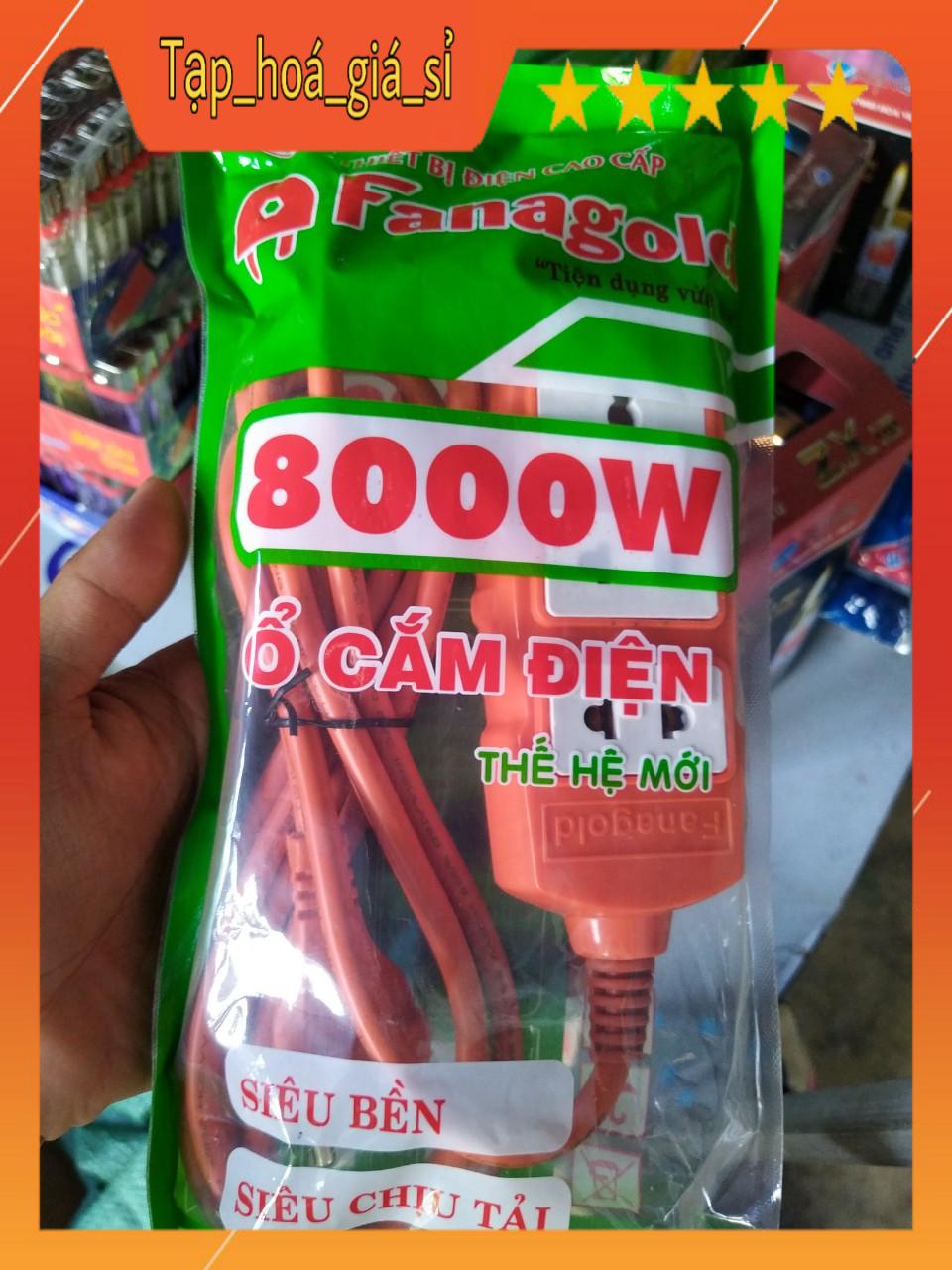 Ổ cắm điện đa năng 3 chân siêu chịu tải dây dài 3m Fanagold