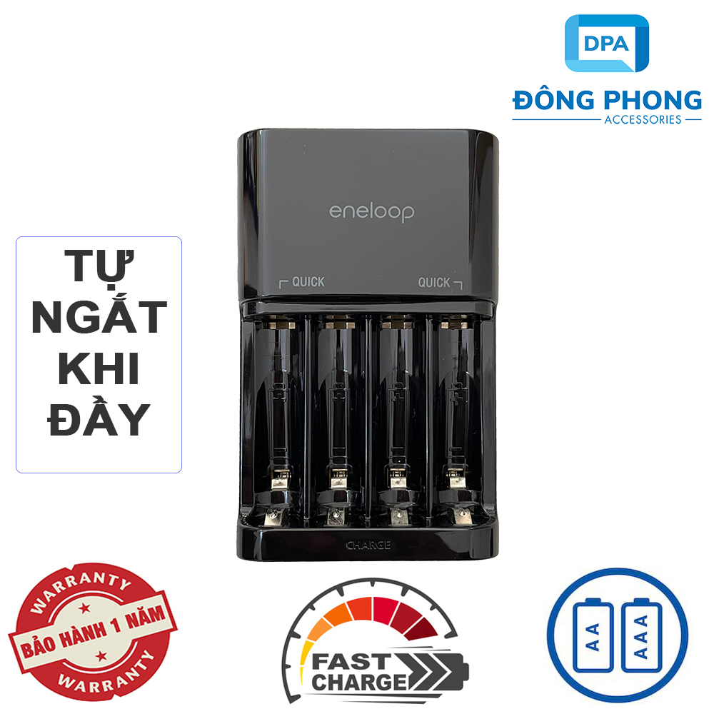Dock sạc nhanh eneloop pro sạc pin aa, aaa chính hãng thị trường nhật bản