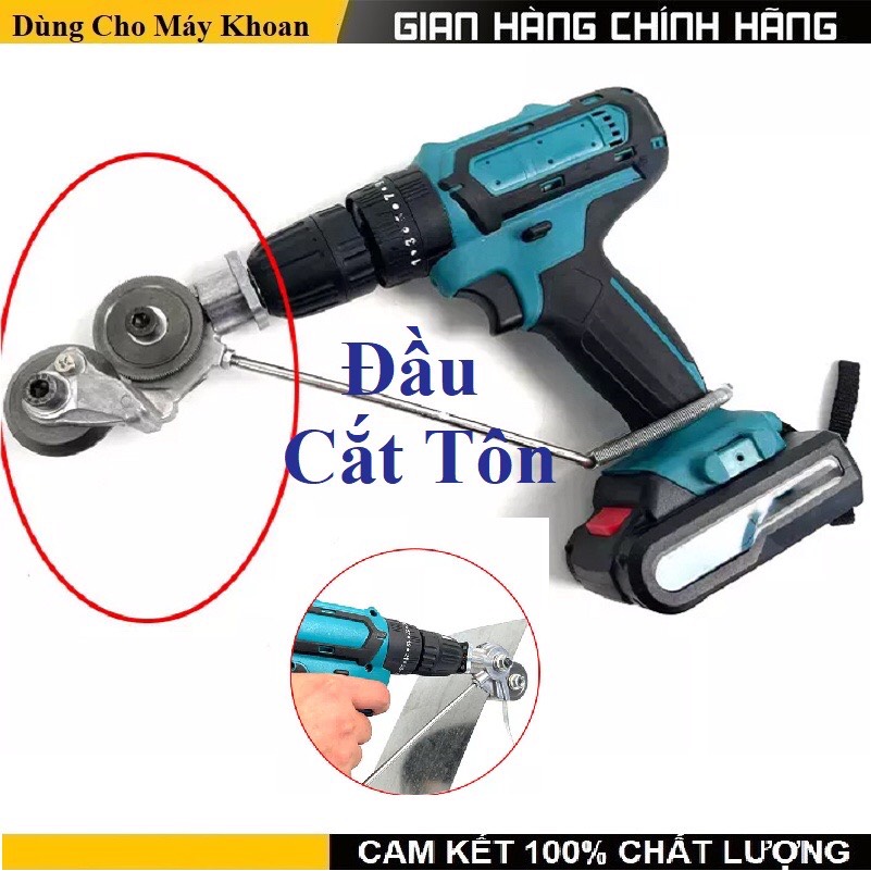 Đầu cắt tôn gắn máy khoan ,lưỡi cắt tôn ,dụng cụ cắt tôn đa năng dạng bánh xe gắn máy khoan pin