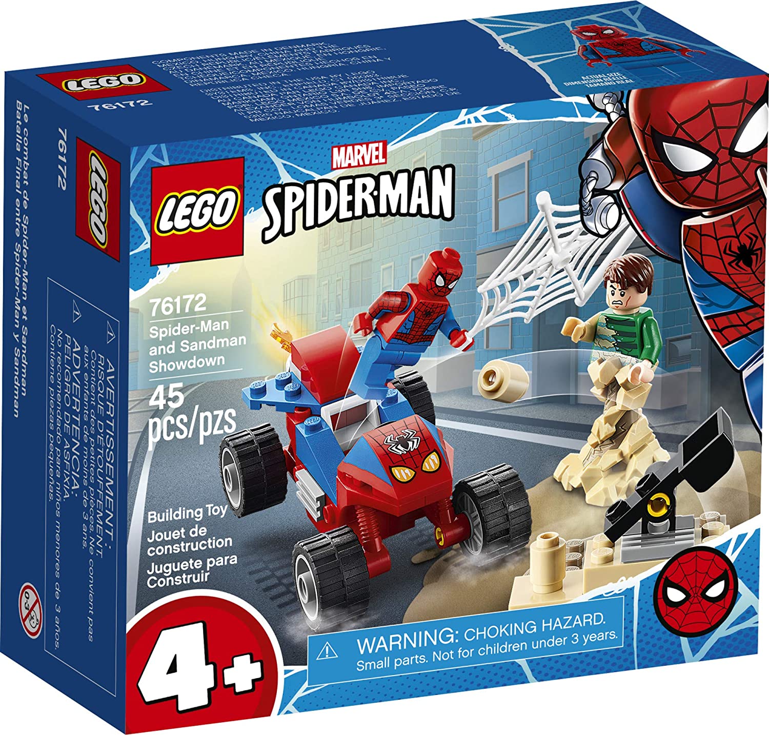 The New LEGO Marvel Spider-Man: Spider-Man and Sandman Showdown 76172 Đồ  chơi Xây dựng Sưu tập, Mới 2021 (45 miếng) 